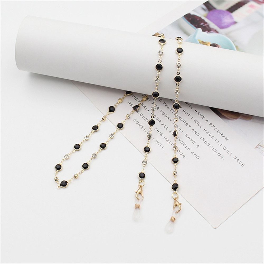 Fashion Crystal Long Eyeglass Lanyard Glasses Necklace Glasses Chain Eye Wear Accessories