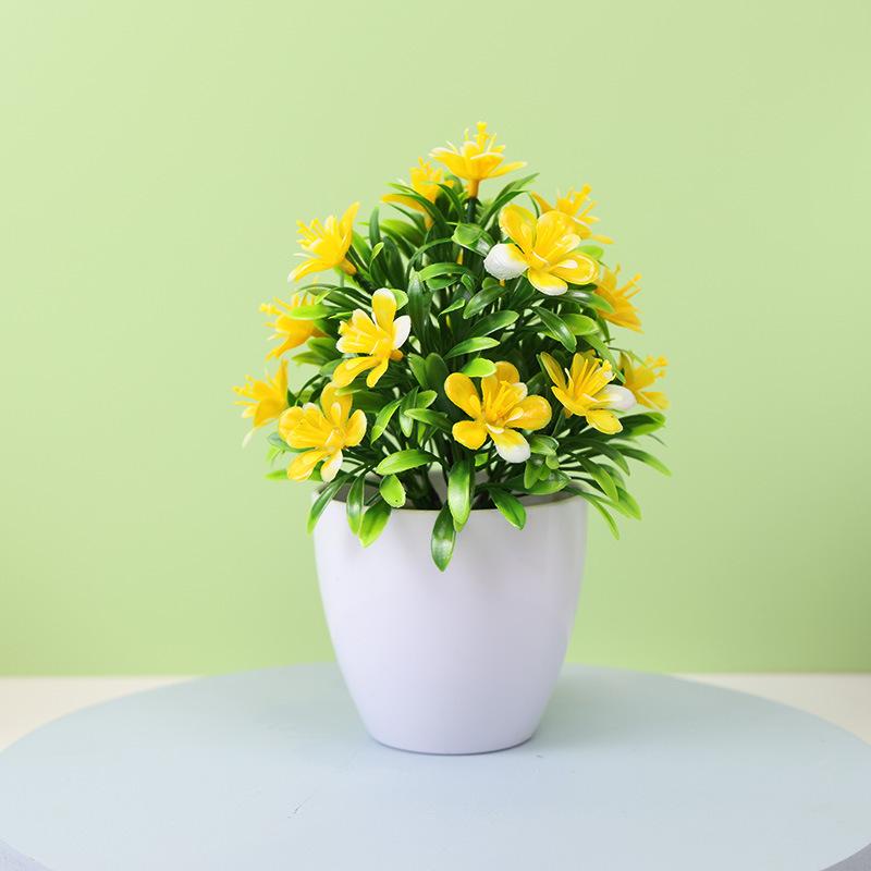 Simulated desktop green plants, mini potted plants, simulated decorations, simulated flowers