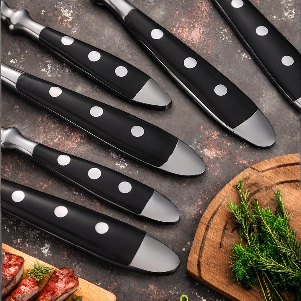 Classic Elegant Stainless Steel Cutlery Set Fork Spoon Knife Full Dinning Fork Steak Knife Teaspoon Creative Dinnerware Set
