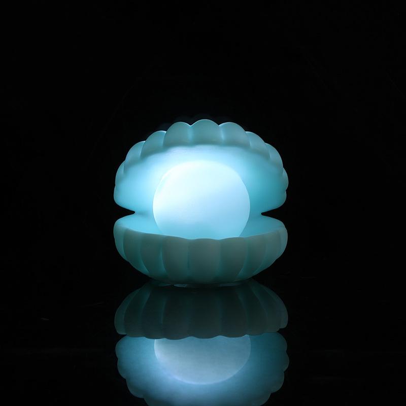 1 Stück Perlmutt Muschel Nachtlicht Schlafzimmer Wohnheim Weiches Licht Augenschutz Umgebungslicht Heiß Kreative Kleine Ornamente für Geschenke an Freunde