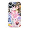For iPhone 17 Pro Max Case Pink Goblet Bowknots Disco Ball Soft Silicone Lanyard Cover For iPhone 16 Pro Max Cover iPhone 15 14 13 12 11 16E