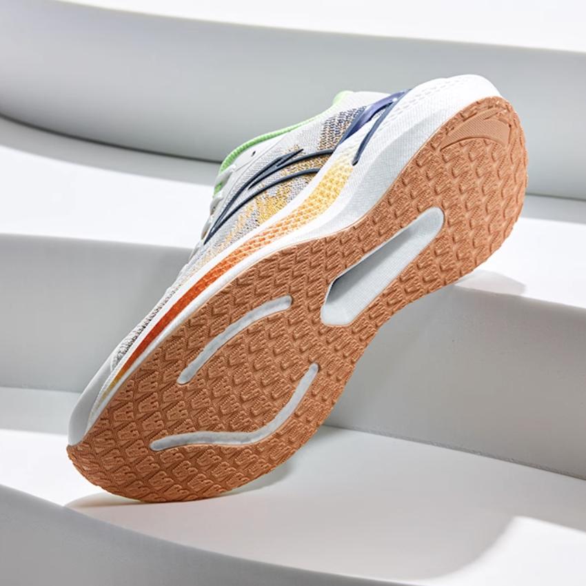 Anta Wanghai 2 Fashion Comfortable Shock Absorbing Durable Low Top Casual Running Shoes Men sneaker White Green Orange 912435555-2