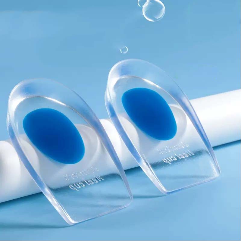 Silicone Heel Cups Gel Insoles for Shoes Men Women Heel Spurs Pain Relief Inserts Foot Cushion Height Increase Template Shoe Pad