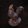 Yixing Purple Clay Tea Pet Lucky Chinese Zodiac Rooster Ornaments Handmade Tea Figurine Desktop Decoration Zisha Tea Set