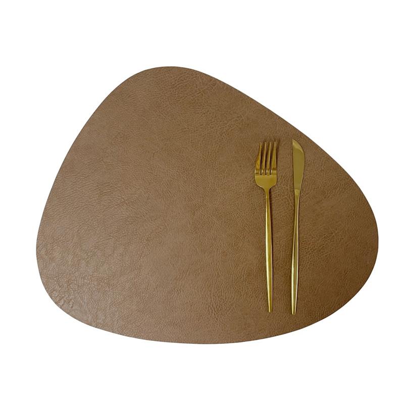 PU Leather Thickening Heat Insulation Dining Table Mat Waterproof Oil Proof Western Food Mats Hotel Table Decoration Accessories