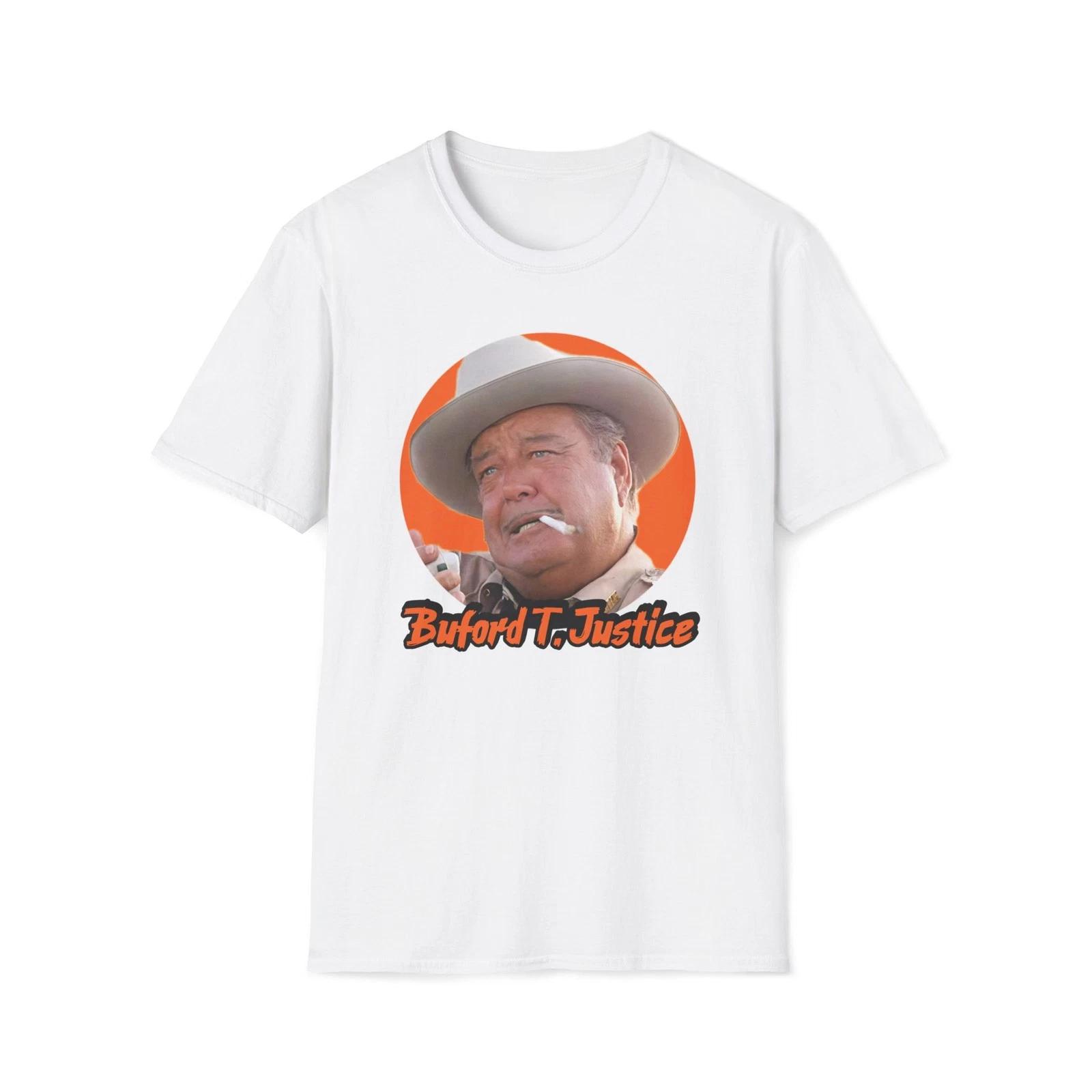 

Buford T. Justice T-Shirt | Smokey & The Bandit Unisex Softstyle Tee XL
