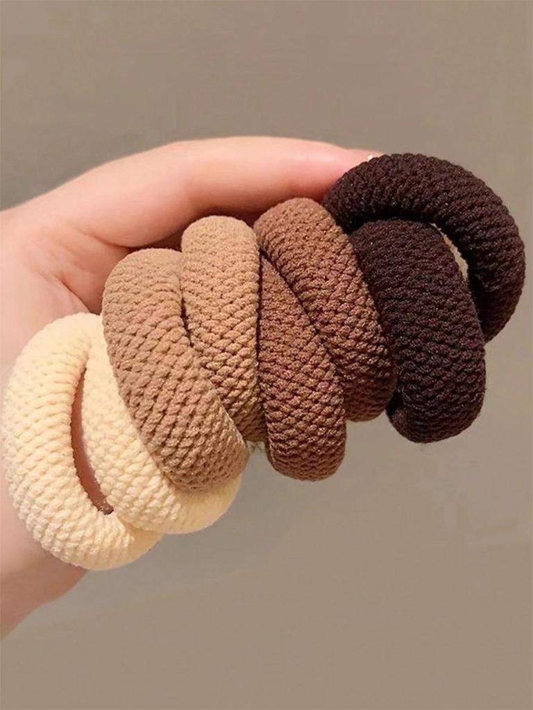 2/5/10/100 Mixfarbe Hohe Elastizität Verdickt Vielseitig Einfach Haarschonende Haargummis (Zufällige Farbe) Haargummis Haarseil