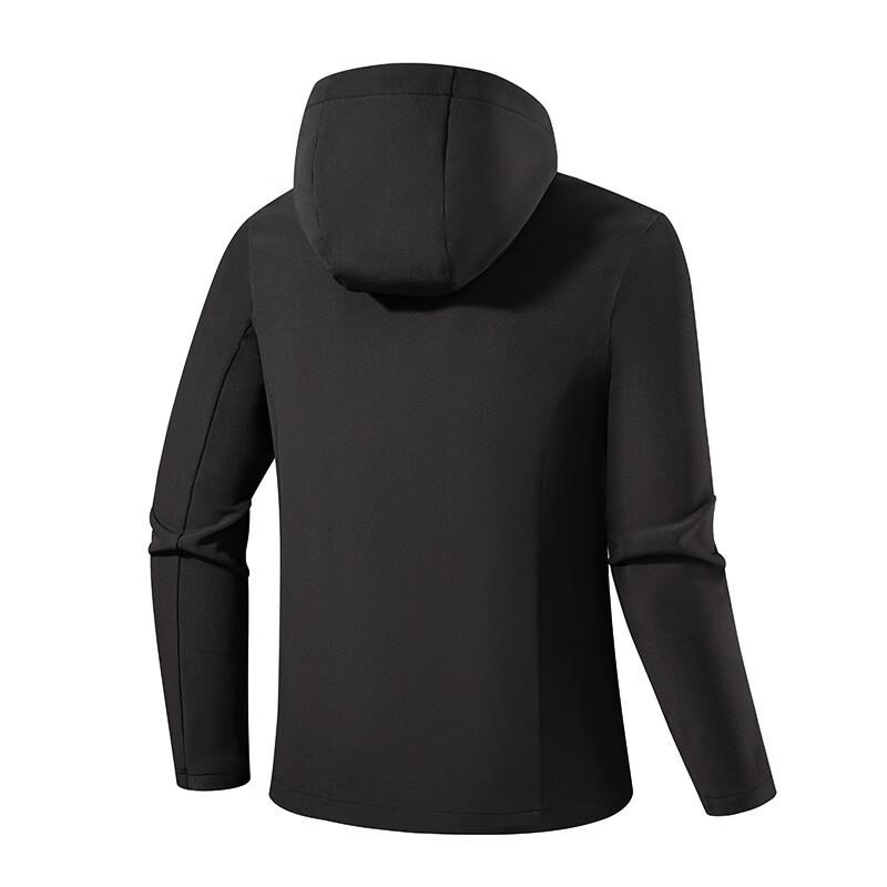 Qiaogerui Unisex Windproof Breathable Softshell Hooded Jacket