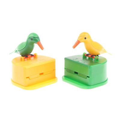 Kleiner Vogel-Zahnstocherbehälter, automatischer Zahnstocherspender, Zahnstocherhalter
