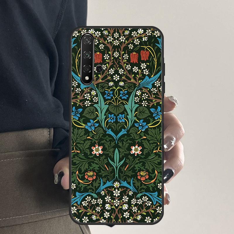 

William Morris For Huawei Nova 9 10 SE 5T 12s 12i 11i Y91 Y90 Y60 Y70 Y72 Y61 P20 P40 P30 Lite P60 Pro Case Nova 9 SE
