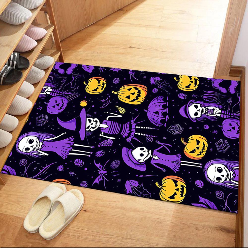 Halloween 81 Floor Mat Design for Hallway Decorate Room Study Room Bedrooms Antislip Carpet Anime Office Decor Perfect Gift for Friends & Family