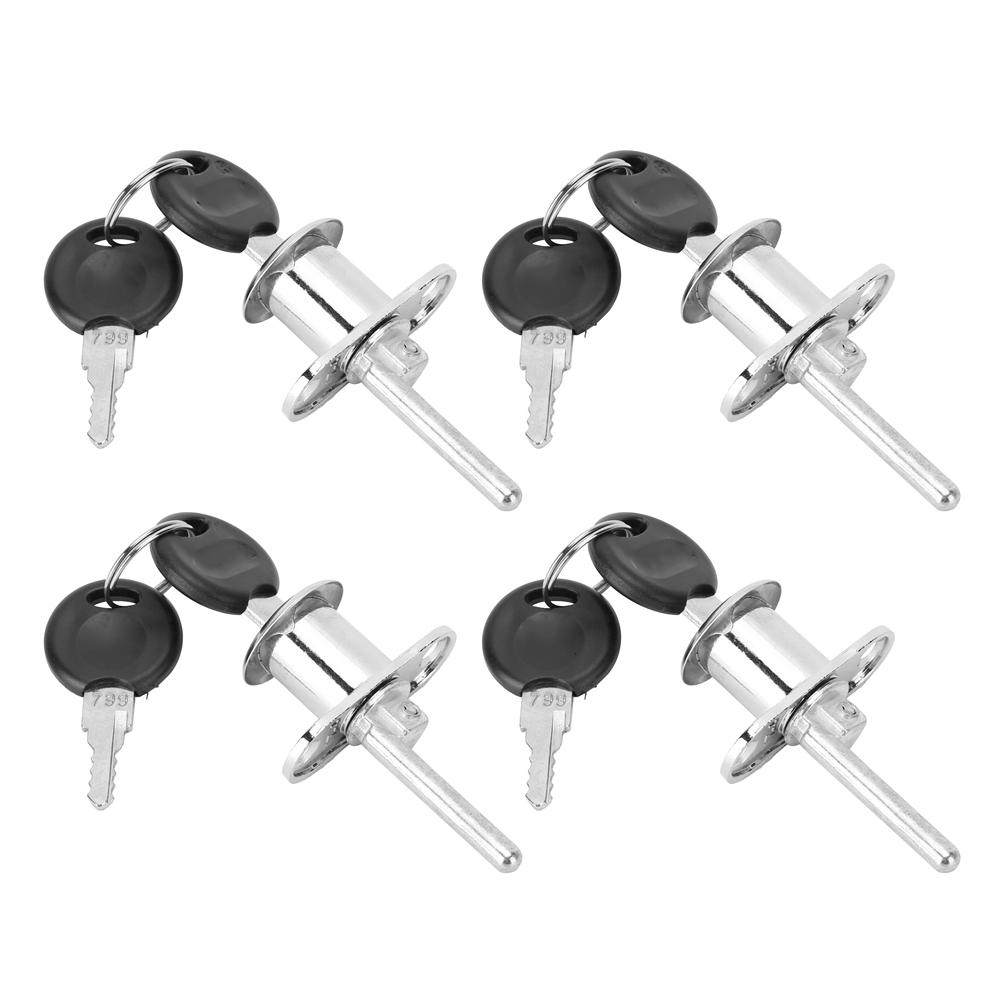 4Pcs Zinc Alloy Cam Lock for Drawer Office Triple Cabinet Desk Hardware Accessories