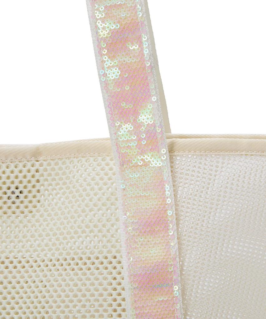 [TREASURE TOPKAPI] Netz-Paillettenband-Tragetasche