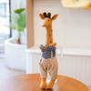 Giraffe Suspender Trousers Plush Toy Stuffed Animal Doll Decoration 40cm Gift