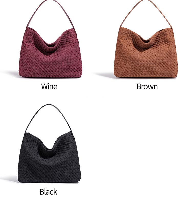 Bolso Tote Tejido a Mano de Gran Capacidad para Mujer: Bolso Cubo Versátil para el Día a Día y Cruzado