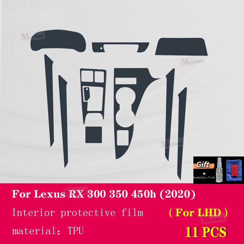 Per Lexus RX 300 350 h 2016- Interni Auto Console Centrale Trasparente Pellicola Protettiva in TPU Antigraffio Pellicola Riparativa Accessori