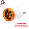 LED Digital Voltmeter Voltage Meter Tester Monitor Car Motorcycle Volt Tester EU Plug Voltmeter Voltage Measurement AC 50-500V