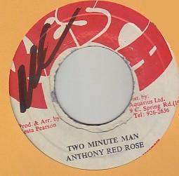 

7-дюймовая пластинка ANTHONY RED ROSE - Two Minute Man НИКАКОЙ Kesta Ямайский Регги, Ска и Даб Б/У