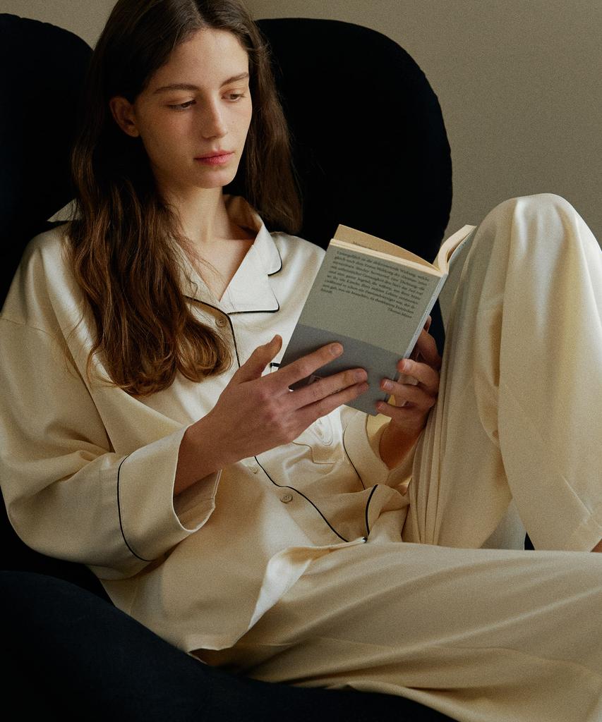 Atempo Classic Round Pajama Set_Royal Ivory
