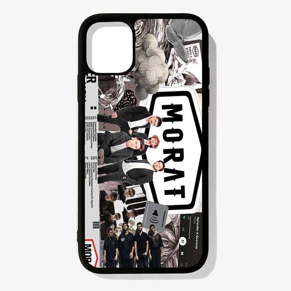M-Morat Band Phone Case Wireless Charging PC+TPU For IPhone 11 12 13 14 15 16 17 Pro Max Plus Case