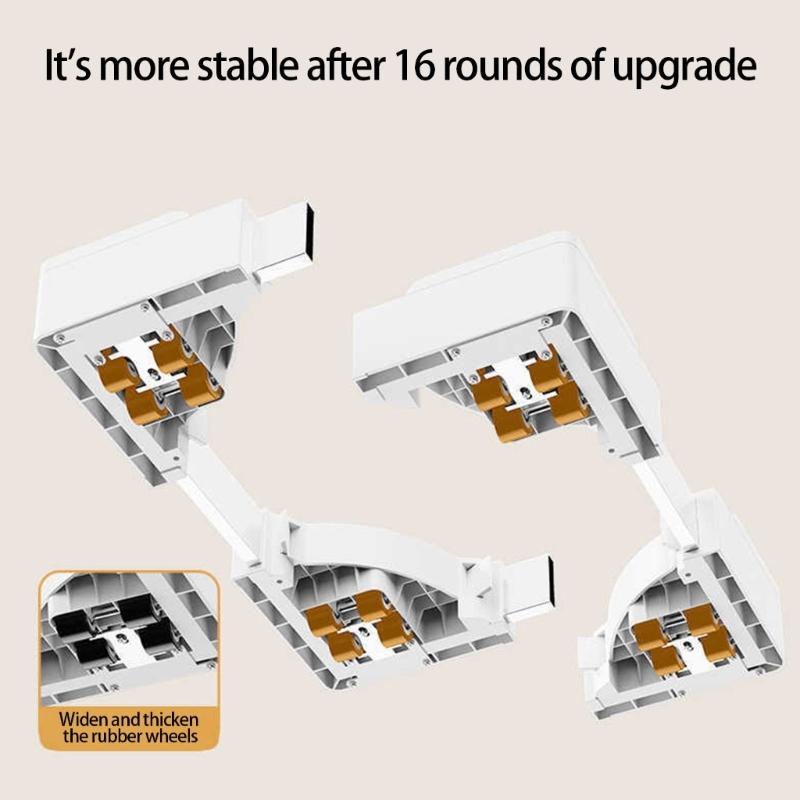 Adjustable Height Laundry Appliance Stand with Rubber Feet Washing Machine Base Holder for 45-70cm Washers Dryers