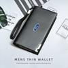 JQOZ8 For Ford Large Capacity Long Zipper Wallet Multi-slot Leather Wallet Escort KA Flex Everest KA Expedition Falcon Fusion