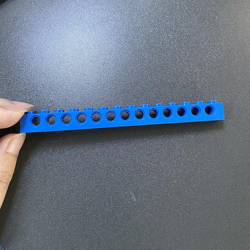 Compatible Building Block 32018 Perforated Tall Brick, Technology Building Block Spare Parts 1X14 With 13 Hole Brick Bump Brick