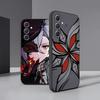 G-Genshin Impact Arlecchino Handyhülle Für Samsung A56 A36 A26 A16 A15 A25 A35 A55 A14 A34 A24 A54 Schwarzes Weiches Gehäuse