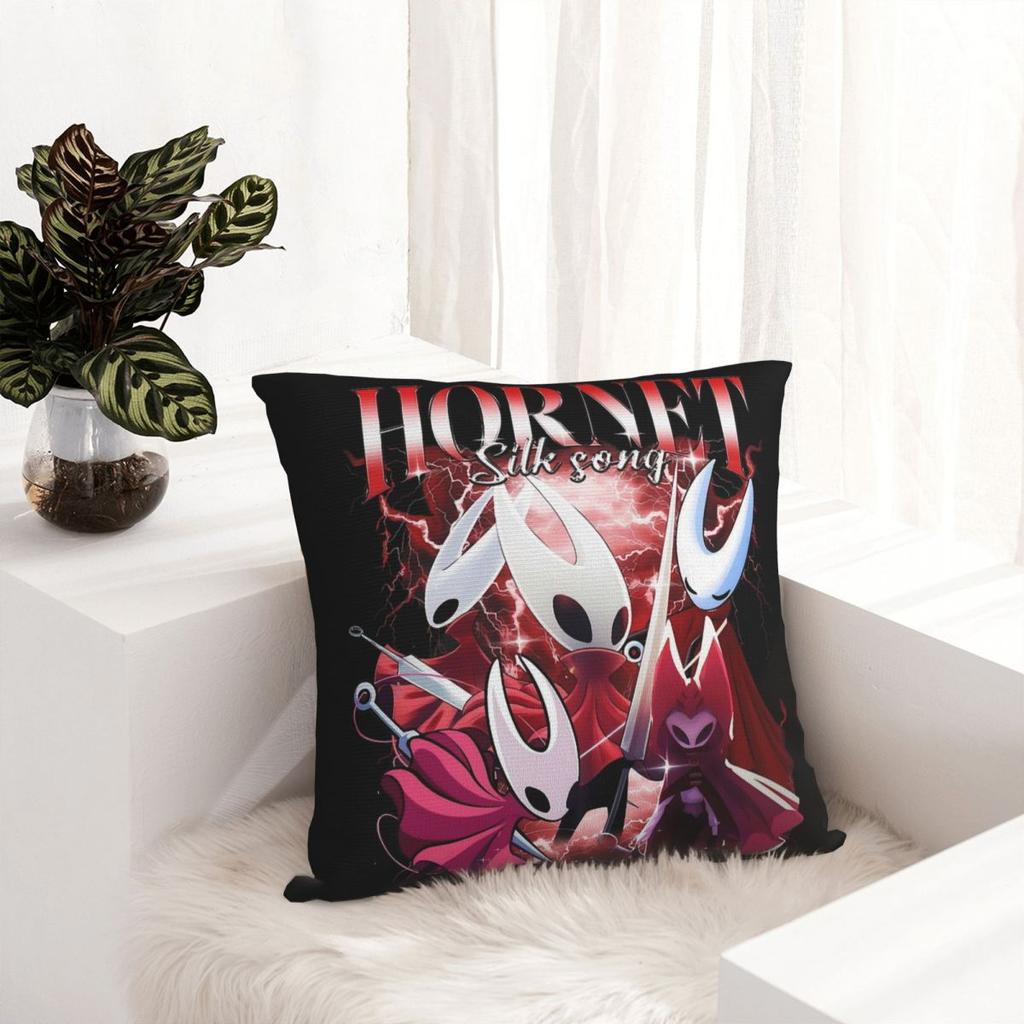 Hollow Knight Silksong Hornet Kissenbezug Doppelseitiger Druck Polyester Kissenhülle Dekorationen Wurfkissenbezug Hülle Auto