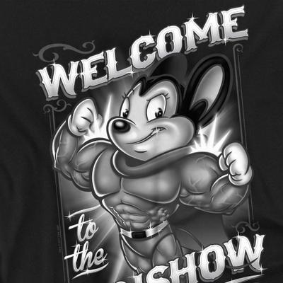 Mighty Mouse Unisex Dospělé Tričko Mighty Gunshow
