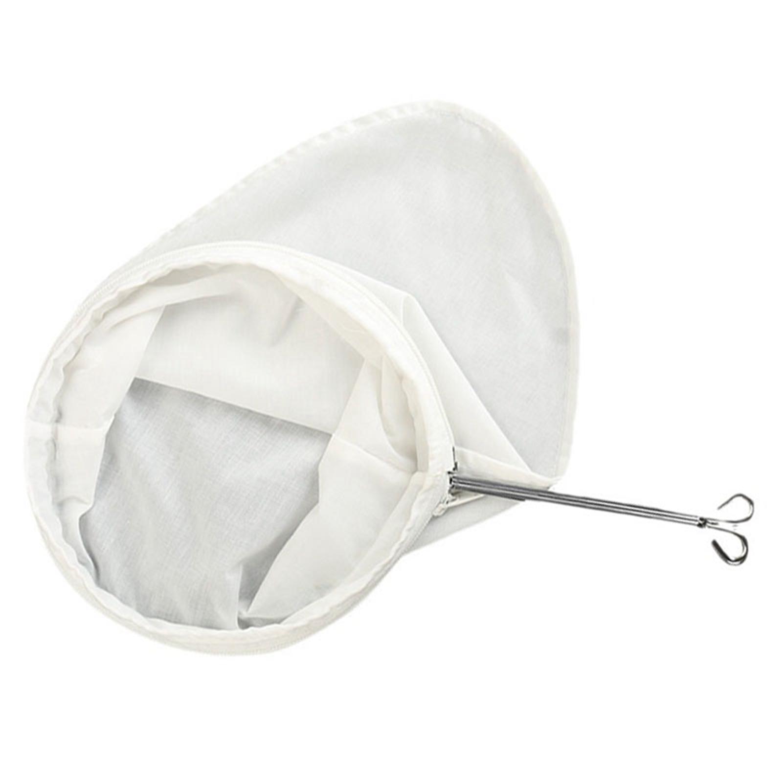 

Многоразовый фильтр для кофе и чая с ручкой, тканевый, из тонкой сетки, хлопковый, на молнии, тканевый носок-фильтр для чая