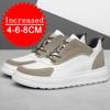 Outdoor Casual Shoes Genuine Leather Men Heightening Shoes Running Sport Shoes Retro Style Man Trainers Outdoor Shoes Size 36-47