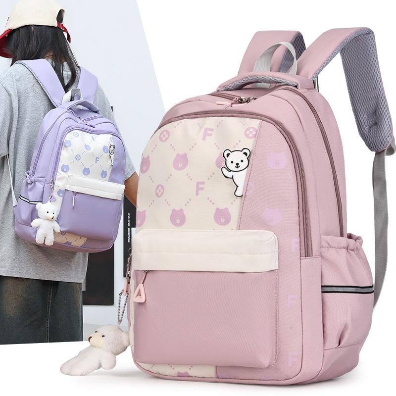 

grades 3 to 6, large-capacity girls, backpacks, cartoon multi-layer, junior high school students, backpacks are durable and lightweight