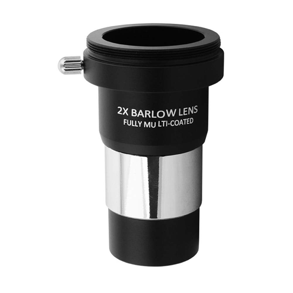 

Bysameyee Bysameyee Inch Fully Metal Barlow Lens with M42 Thread Camera Connection Interface for Telescope Eyepiece 2X, 1.25 Multi-Coated