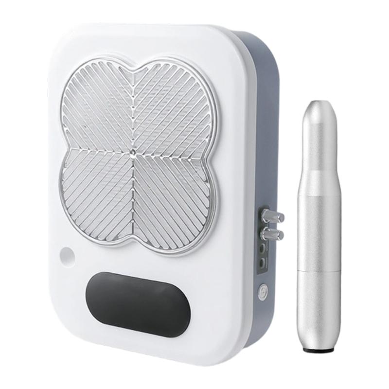 

Strong Suction Cleaner Manicure Tool Quiet Operation Nail Dust Collector Ergonomic Support for Salon Applications серебряный