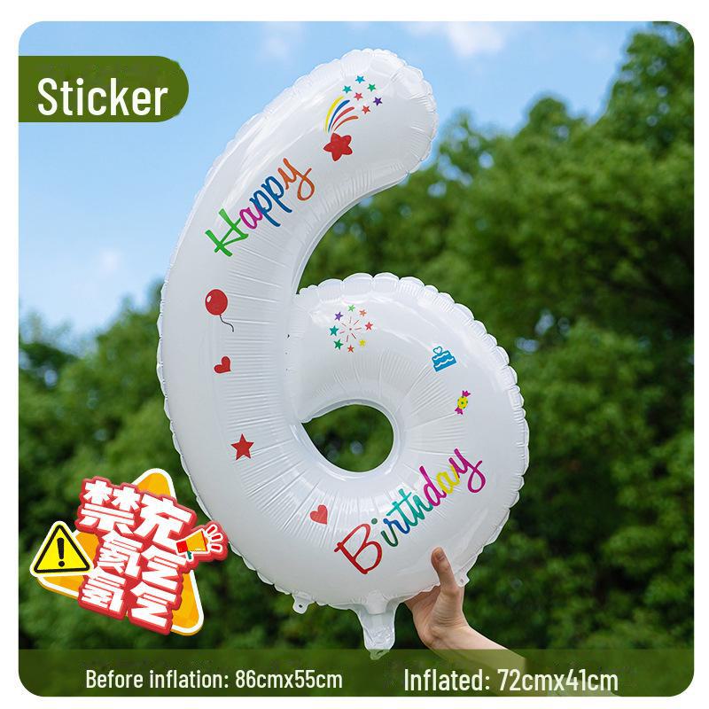 1st Birthday Balloon Cake Scene Decoration for Baby, Boys & Girls – Party Photo Props