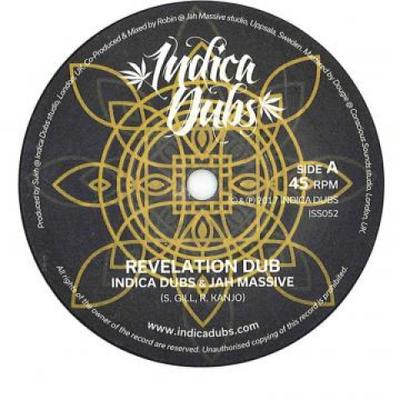 7inch Record INDICA DUBS, JAH MASSIVE - Revelation Dub / Dub Mix ISS052 Indica Dubs 2017 UK Reggae, Ska & Dub