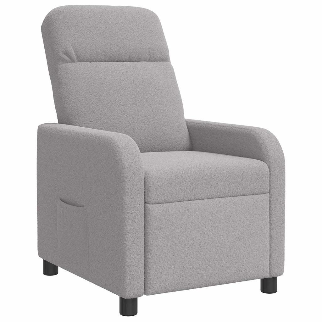 Recliner Light Gray Boucle