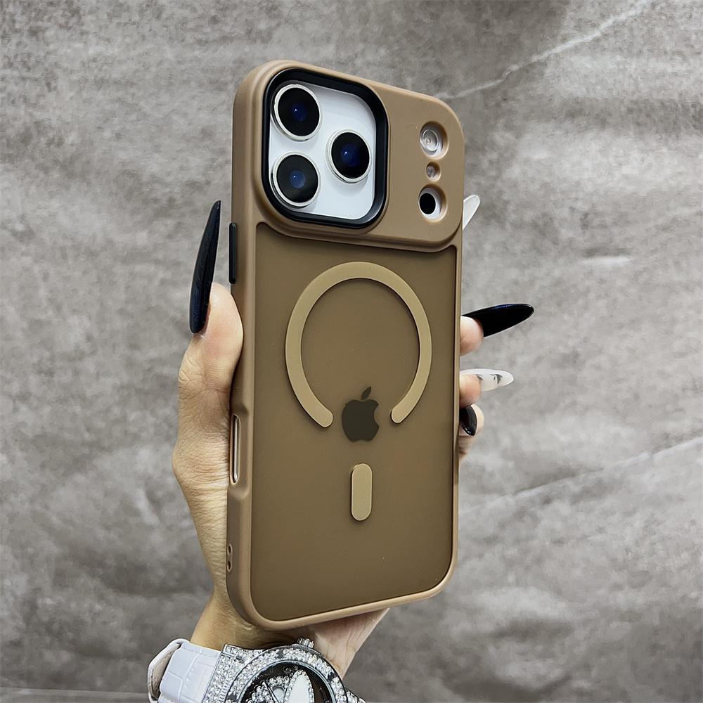 Matt Genomskinligt Frostat Stötsäkert Magnetiskt Telefonfodral För iPhone 17 Air 16 15 14 13 12 17 Pro Max Magsafe Måste-Ha Fodral
