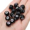 Z37 50pcs Fun Cartoon Billiard Design Black Beads Jewelry DIY Handmade Bracelet Earrings Key Chain Accessories Fashion Material