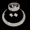 Necklace Bridal Jewelry Set Romantic Rhinestone Jewelry Set Wedding Accessories  Wedding Party