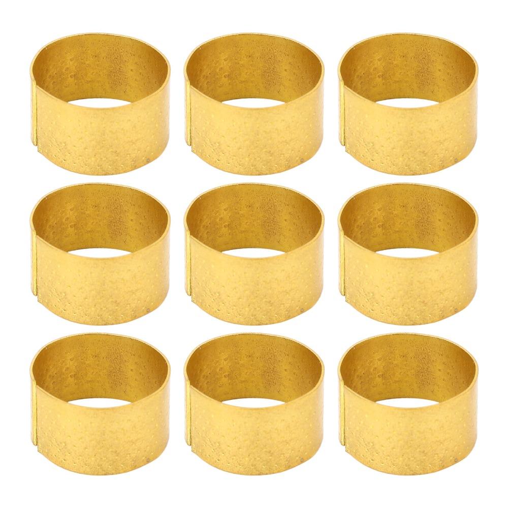 20pcs Gold Finger Protector Thimble Adjustable Ring Metal Thumb Thimble  Embroidery Use