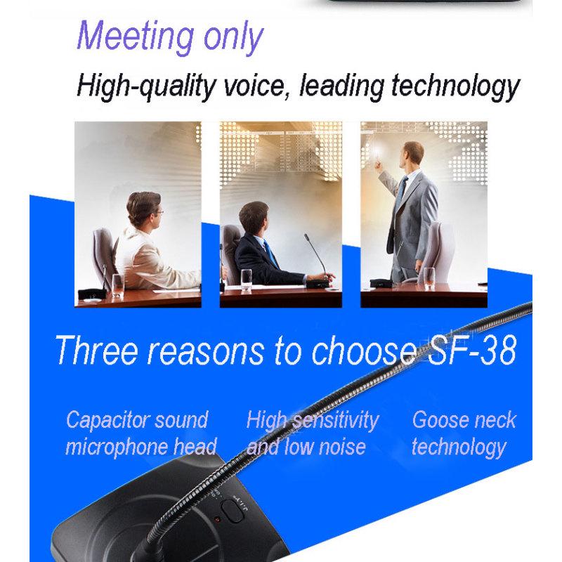 Professional Condenser Wired Gooseneck Microphone Desktop High Sensitivity Capacitor Mic