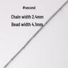 Stainless Steel Bead Ball Chain Bracelet Necklace Kit - DIY Jewelry Accessories