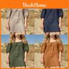 Cotton Linen French Collar Short Sleeve Dress For Casual Office Wear