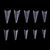 KADS Pointed Half Cover Nail Tips Nail Art White Nature Clear 500pcs 10 Sizes Fake Nails Manicure Extension Tools