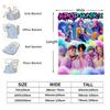 1PCS Flannel Blanket K Pop Demon Hunter Girls Boys Plush Throw Blanket Novelty Warm for Home Office Nap Camping All Season Gift