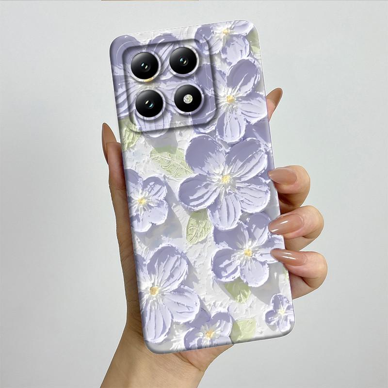 For Xiaomi 14T Pro Phone Case 14Tpro Soft Silicone TPU Sweet Painted Casing Cartoon Printed Shockproof Protective Back Cover