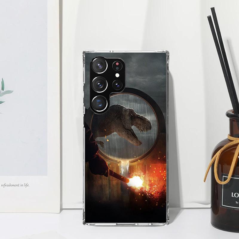 Jurassic Park Dinosaur World Phone Case For Samsung Galaxy Note 20 Ultra 10 Plus 9 8 M11 M12 M21 M30S M32 M51 M52 J4 J6 + J8 Art