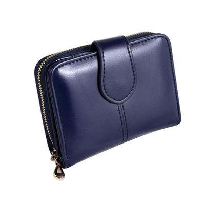 Vintage Kunstleder Damen Geldbörse Kleiner Kartenhalter Kurzes Portemonnaie Weihnachtsgeschenk KTY